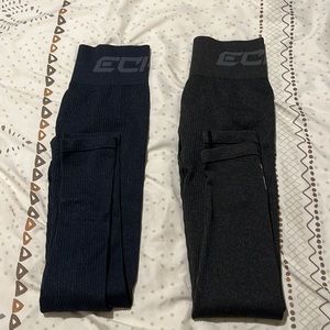 2 of these Dark grey and lunacy blue etch leggings. Size small, very stretchy,